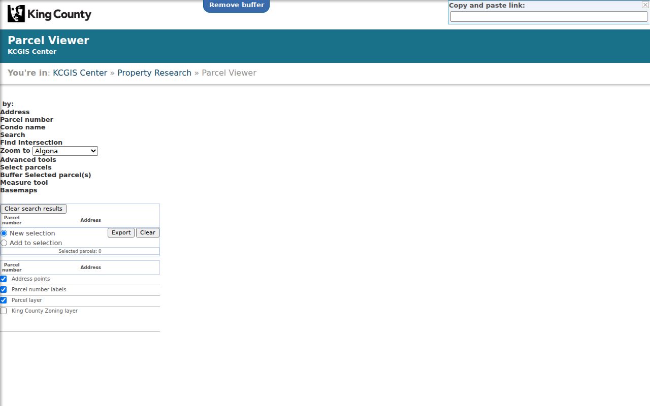 Federal Way people search by address in King County Parcel Viewer